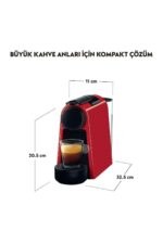 D30 Essenza Mini Espresso Kahve Makinesi,Kırmızı - Görsel 3