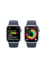 Watch Series 9 GPS 41mm Gümüş Alüminyum Kasa ve Fırtına Mavisi Spor Kordon - M/L - Görsel 8