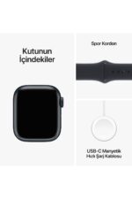 Watch Series 9 GPS 41mm Gece Yarısı Alüminyum Kasa ve Gece Yarısı Spor Kordon - M/L - Görsel 10