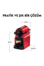 C40 Inissia Espresso Kahve Makinesi, Kırmızı - Görsel 3