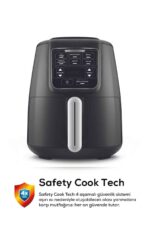 Air Pro Cook 3 In 1 Xl Ev Yemeği, Közleme, Sulu Yemek Tencereli Airfryer Black Shine 4 Kişilik - Görsel 6