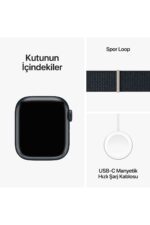 Watch Series 9 GPS 41mm Gece Yarısı Alüminyum Kasa ve Gece Yarısı Spor Loop - Görsel 10