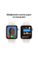 Watch SE GPS 40mm Starlight Aluminium Case with Starlight Sport Band - S/M - Görsel 4