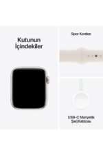 Watch SE GPS 40mm Starlight Aluminium Case with Starlight Sport Band - S/M - Görsel 7