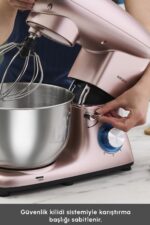 Multichef Stand Mikser Rosegold Mutfak Şefi 1900w 5,5l Kıyma Çekme Sucuk-sosis Içli Köfte Ap. - Görsel 8