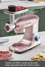 Multichef Stand Mikser Rosegold Mutfak Şefi 1900w 5,5l Kıyma Çekme Sucuk-sosis Içli Köfte Ap. - Görsel 5