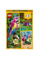 ® Creator Egzotik Pembe Papağan 31144 - 7 Yaş ve Üzeri Çocuklar Için Papağan, Balık ve Kurbağa M - Görsel 8