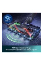 7000 Serisi Aqua 25.2 V Kablosuz Dik Süpürge, PowerCyclone 12, 80 dk'ya Kadar Şarj, XC7053/01 - Görsel 4