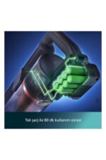 7000 Serisi Aqua 25.2 V Kablosuz Dik Süpürge, PowerCyclone 12, 80 dk'ya Kadar Şarj, XC7053/01 - Görsel 5
