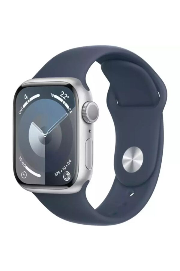 Watch Series 9 GPS 45mm Gümüş Alüminyum Kasa ve Fırtına Mavisi Spor Kordon - S/M