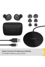Elite 5 Kablosuz Kulak Içi Kulaklık ve Kablosuz Sarj Cihazı ANC Connect 5T - Titanyum Siyah - Görsel 2