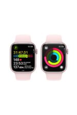 Watch Series 9 GPS 45mm Pembe Alüminyum Kasa ve Uçuk Pembe Spor Kordon - M/L - Görsel 8