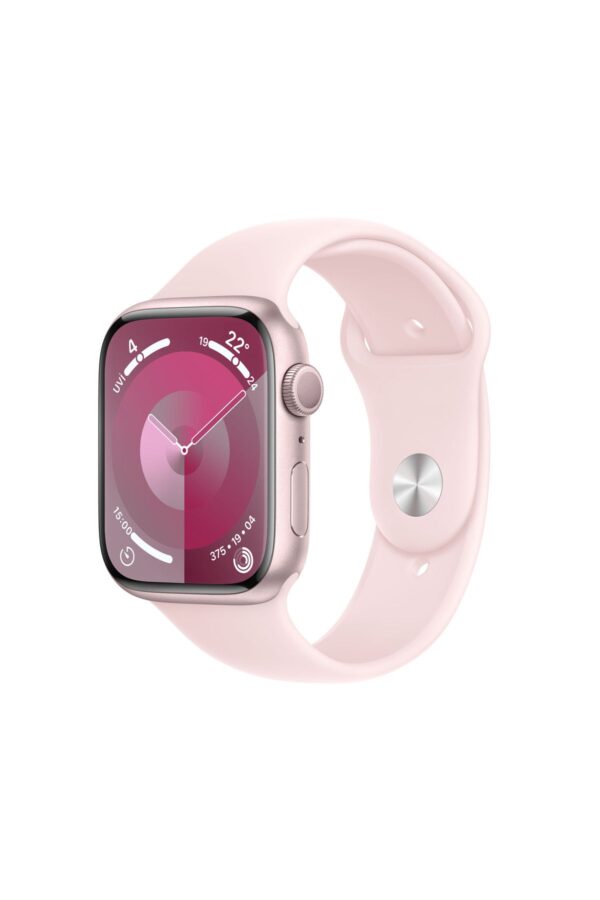 Watch Series 9 GPS 45mm Pembe Alüminyum Kasa ve Uçuk Pembe Spor Kordon - M/L