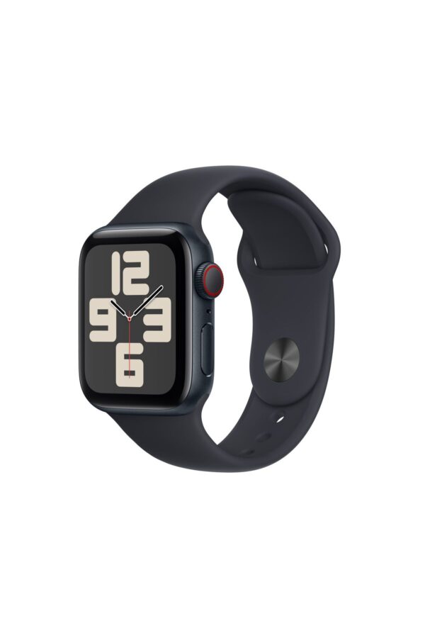 Watch SE GPS + Cellular 40mm Gece Yarısı Alüminyum Kasa ve Gece Yarısı Spor Kordon - S/M