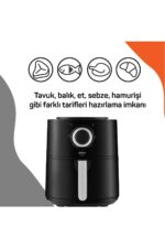 Orginal Ar2062-g Airtasty Airfryer 4 Litre Sıcak Hava Fritözü - Gümüş Garantili - Görsel 7
