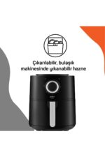 Orginal Ar2062-g Airtasty Airfryer 4 Litre Sıcak Hava Fritözü - Gümüş Garantili - Görsel 5