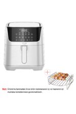M25 Maxifry Pro 5.5 Lt. Smart Dokunmatik Airfryer Sıcak Hava Fritöz Beyaz(YUI TURKİYE GARANTİLİ) - Görsel 3