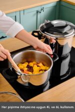 Perfect Gray Indüksiyon Tabanlı Düdüklü Tencere Seti 4+6 Litre - Görsel 7