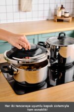 Perfect Gray Indüksiyon Tabanlı Düdüklü Tencere Seti 4+6 Litre - Görsel 6