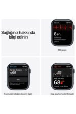 Watch Series 7 45mm GPS+Cellular Gece Yarısı Alüminyum Kasa ve Spor Kordon (Apple Türkiye Garantili)