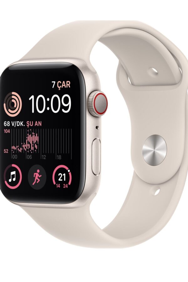 Watch SE 44mm GPS Yıldız Işığı Alüminyum Kasa ve Yıldız Işığı Spor Kordon (Apple Türkiye Garantili)