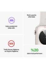 Watch SE 44mm GPS Yıldız Işığı Alüminyum Kasa ve Yıldız Işığı Spor Kordon (Apple Türkiye Garantili) - Görsel 7