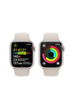 Watch Series 9 GPS 41mm Yıldız Işığı Alüminyum Kasa ve Yıldız Işığı Spor Kordon - S/M - Görsel 8