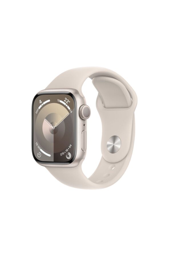 Watch Series 9 GPS 41mm Yıldız Işığı Alüminyum Kasa ve Yıldız Işığı Spor Kordon - S/M
