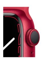 Watch Series 7 41mm GPS Kırmızı Alüminyum Kasa ve Kırmızı Spor Kordon (Apple Türkiye Garantili) - Görsel 3