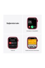 Watch Series 7 41mm GPS Kırmızı Alüminyum Kasa ve Kırmızı Spor Kordon (Apple Türkiye Garantili) - Görsel 6