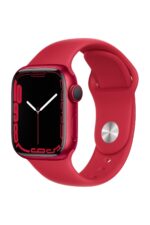 Watch Series 7 41mm GPS Kırmızı Alüminyum Kasa ve Kırmızı Spor Kordon (Apple Türkiye Garantili)