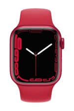 Watch Series 7 41mm GPS Kırmızı Alüminyum Kasa ve Kırmızı Spor Kordon (Apple Türkiye Garantili) - Görsel 2