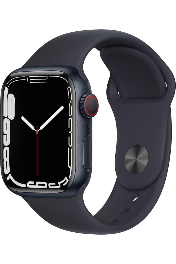 Watch Series 7 41mm GPS+Cellular Gece Yarısı Alüminyum Kasa ve Spor Kordon (Apple Türkiye Garantili)