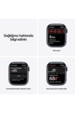 Watch Series 7 41mm GPS+Cellular Gece Yarısı Alüminyum Kasa ve Spor Kordon (Apple Türkiye Garantili) - Görsel 3