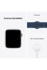 Watch Se Gps + Cellular, 40mm Silver Aluminium Case With Abyss Blue Sport Band - Regular - Görsel 8