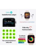 Watch Se Gps + Cellular, 40mm Silver Aluminium Case With Abyss Blue Sport Band - Regular - Görsel 7
