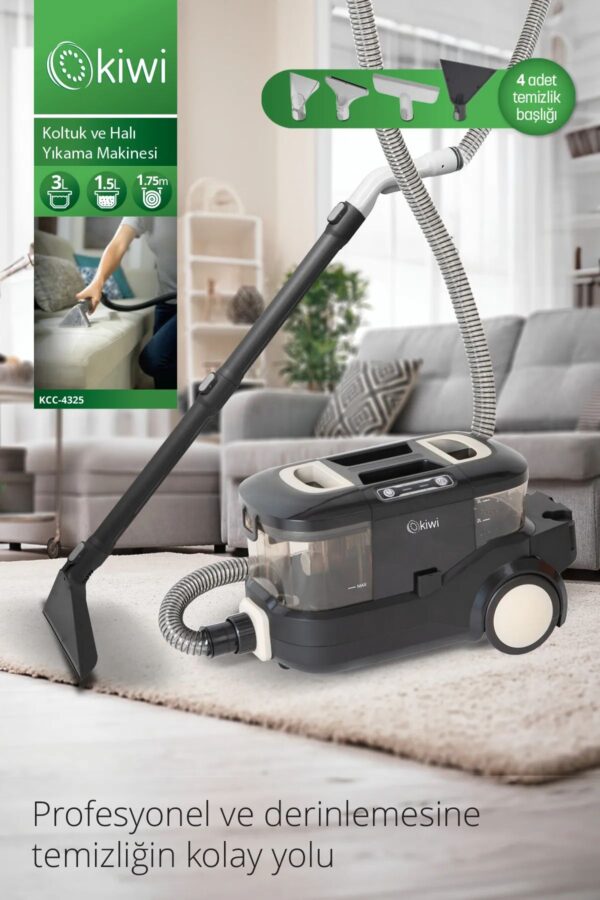 Kcc-4325w Koltuk Ve Halı Yıkama Makinesi Siyah