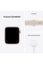 Watch Se 44mm GPS+Cellular Altın Alüminyum Kasa ve Yıldız Işığı Spor Kordon(Apple Türkiye Garantili) - Görsel 8