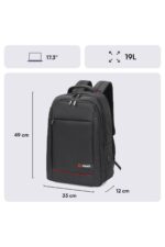 MCC-007 17.3" Office USB Girişli Notebook Sırt Çantası Siyah - Görsel 2
