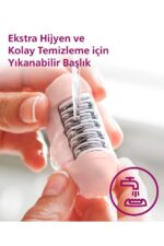 BRE255/05 Kablolu Epilatör,Bacak İçin Kullanım,Işık Özellikli,3 Ek Parçalı,2 Hız Ayarı - Görsel 6