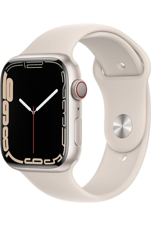 Watch Series 7 45mm GPS+Cellular Yıldız Işığı Alüminyum Kasa ve Spor Kordon(Apple Türkiye Garantili)