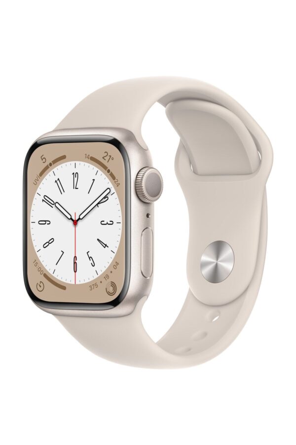 Watch Series 8 41mm GPS Yıldız Işığı Alüminyum Kasa ve Spor Kordon-Regular (Apple Türkiye Garantili)