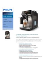LatteGo Tam Otomatik Espresso Makinesi, Tek Dokunuşla 12 Çeşit İçecek,  EP5447/90 - Görsel 5