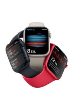 Watch Series 8 45mm GPS Kırmızı Alüminyum Kasa ve Spor Kordon - Regular (Apple Türkiye Garantili) - Görsel 5
