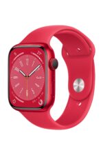 Watch Series 8 45mm GPS Kırmızı Alüminyum Kasa ve Spor Kordon - Regular (Apple Türkiye Garantili)