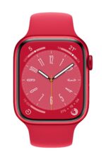 Watch Series 8 45mm GPS Kırmızı Alüminyum Kasa ve Spor Kordon - Regular (Apple Türkiye Garantili) - Görsel 2