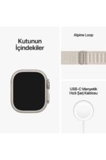 Watch Ultra 49mm GPS+Cellular Titanyum Kasa Yıldız Işığı Alpine Loop-Large(Apple Türkiye Garantili) - Görsel 5