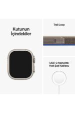 Watch Ultra GPS + Cellular, 49mm Titanyum Kasa ve Mavi/Gri Trail Loop - S/M - Görsel 6