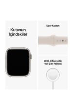 Watch Series 8 45mm GPS Yıldız Işığı Alüminyum Kasa ve Spor Kordon (Apple Türkiye Garantili) - Görsel 9